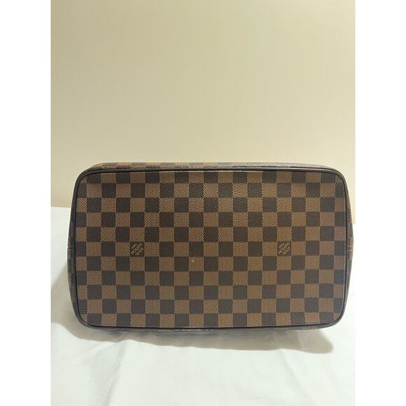 Louis Vuitton Saleya MM Damier Ebene Tote EXCELLENT Shoulder Bag Brown Leather - Picture 13 of 16
